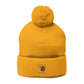 Pom-Pom Knit Cap (Embroidery)