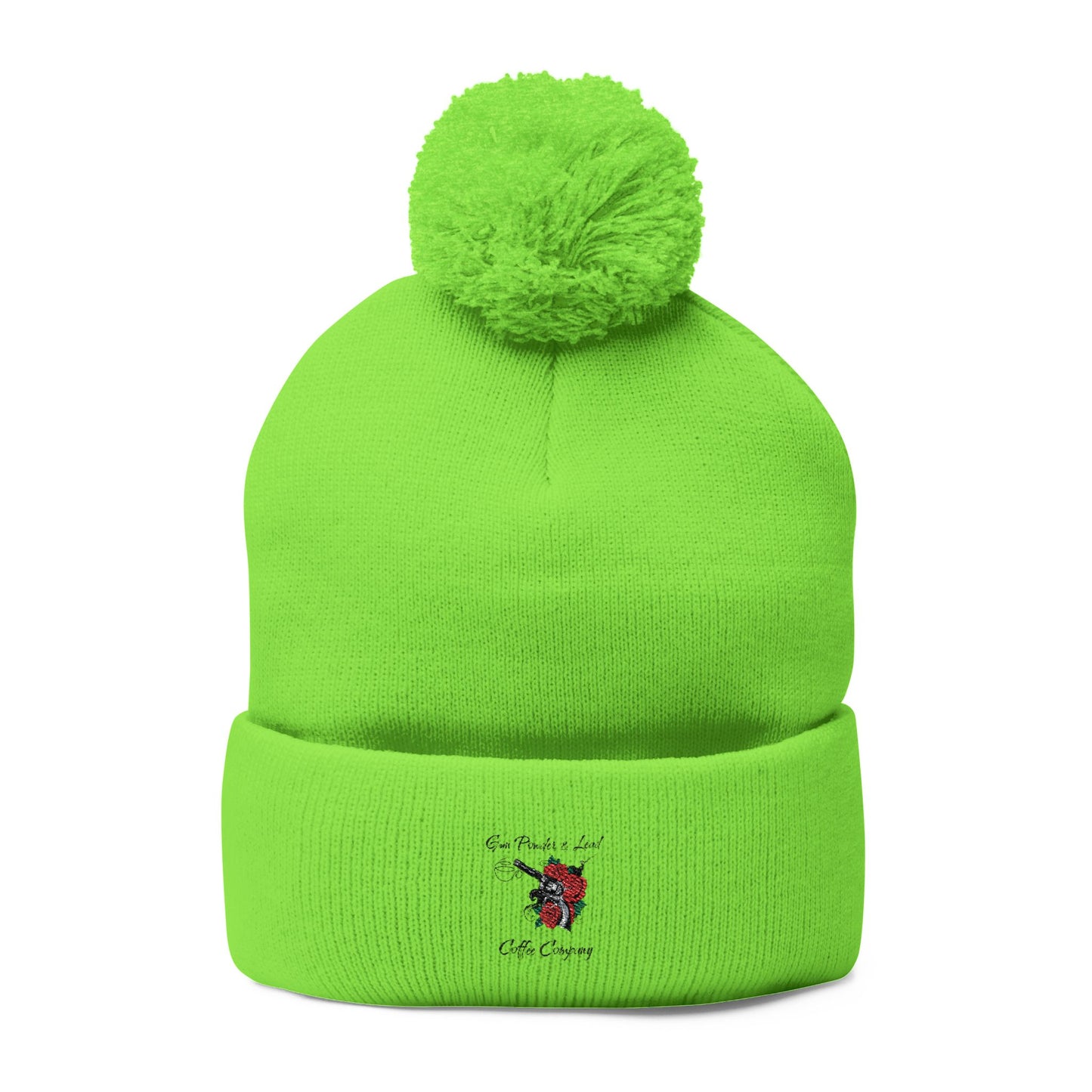 Pom-Pom Knit Cap (Embroidery)
