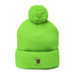Pom-Pom Knit Cap (Embroidery)