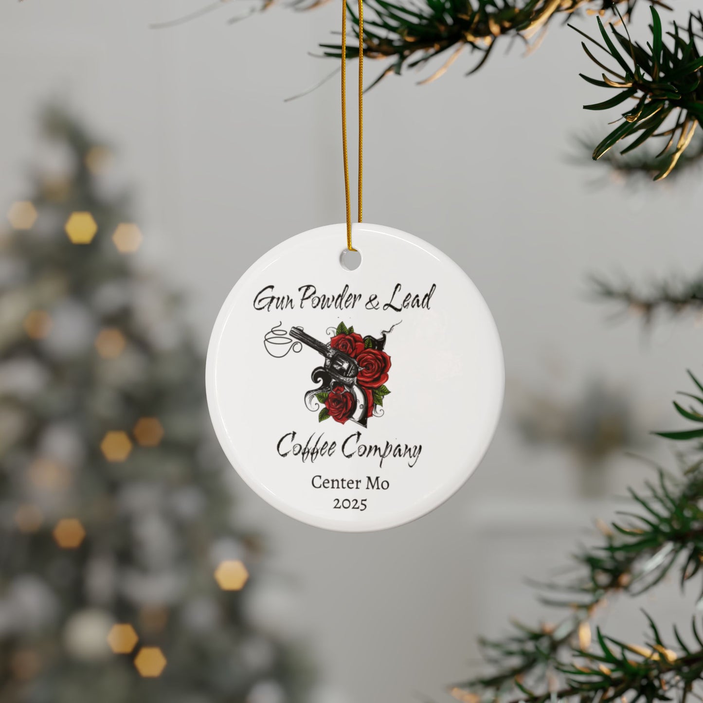 Ceramic Ornaments, 2-Side Print, (1pc, 3pcs, 5pcs, 10pcs)