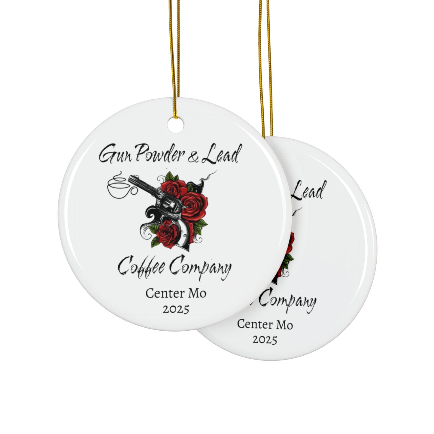 Ceramic Ornaments, 2-Side Print, (1pc, 3pcs, 5pcs, 10pcs)